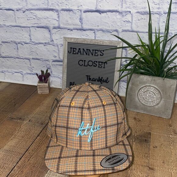 HTFU script plaid hat cap - Picture 9 of 9